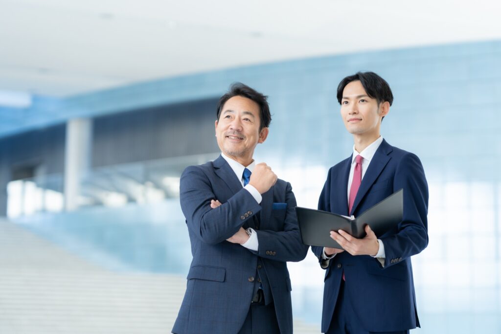 未来を見据える営業マン